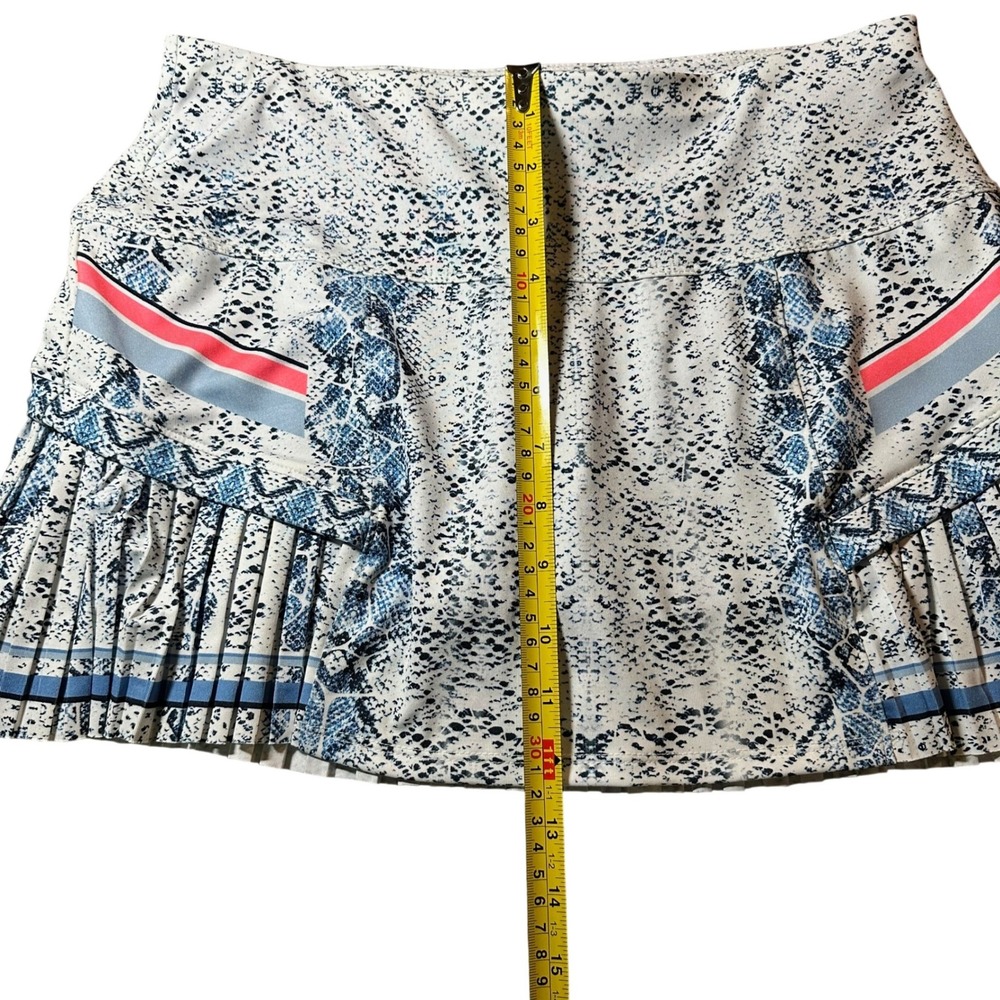 Lucky in Love S 4-6 Tennis SET Top Skort Small Snake Blue Peach White Pickleball - Picture 11 of 11